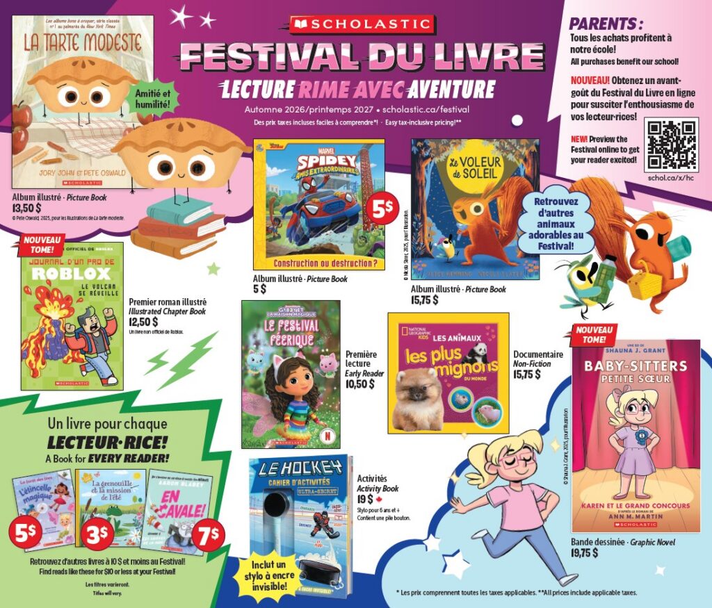 Dépliant présentant les livres - Téléchargez