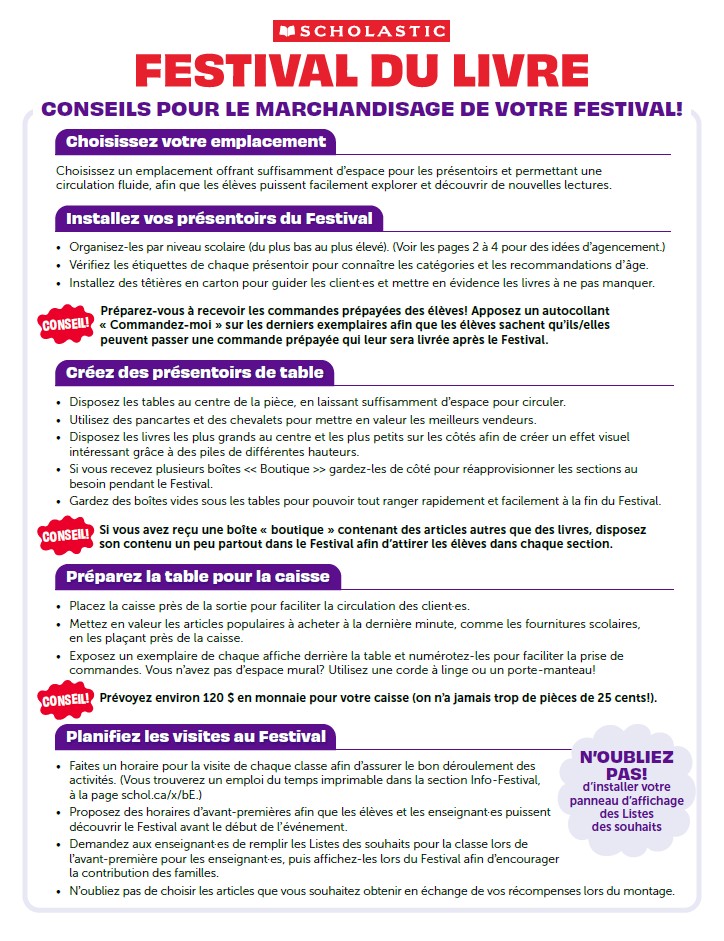 Conseils pour le marchandisage de votre festival - Téléchargez