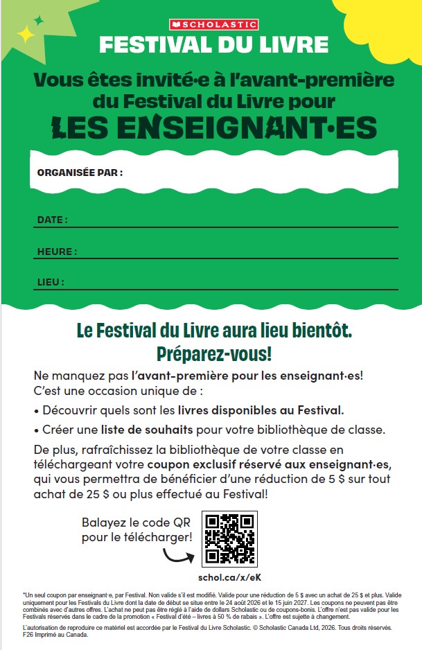 Invitation pour les enseignant·es et liste des souhaits de la classe - Téléchargez