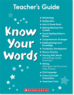 Know your Words Teacher's Guide