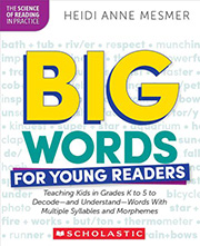 Big Words for Young Readers - Shop now
