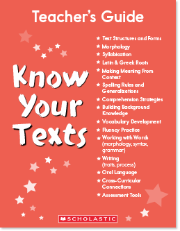 Know your Text - Teacher's Guide