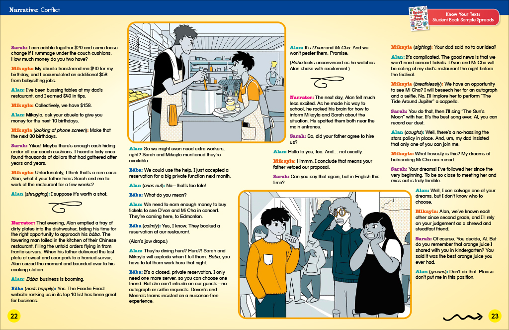 Student Book Narrative: Conflict - View Sample