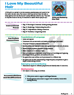 I Love My Beautiful Hair - View Lesson Plan