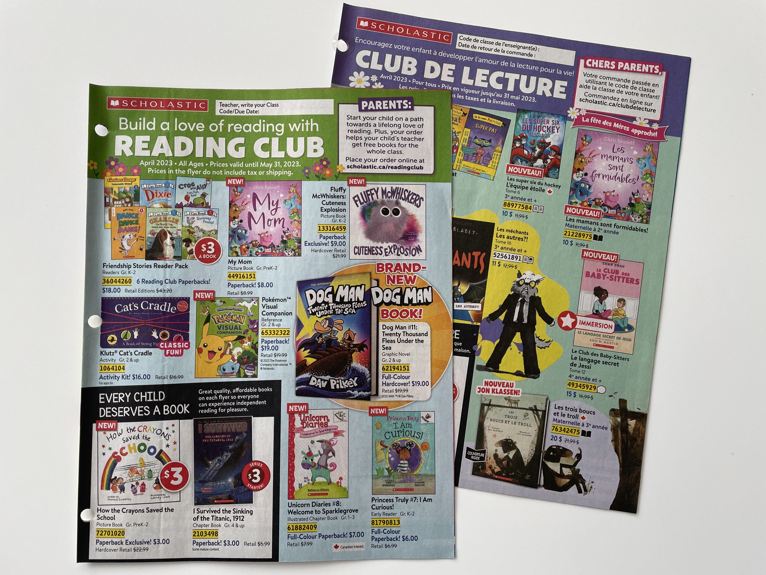 Scholastic Reading Club Flyer Reveal April Showers Bring May Readers